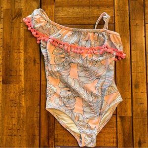 Size 6 Girl’s Shade Critters Pom-Pom One-Piece Swimsuit